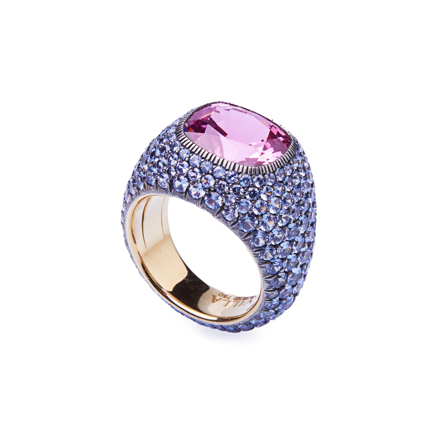 Blue & Pink Micromosaic Ring