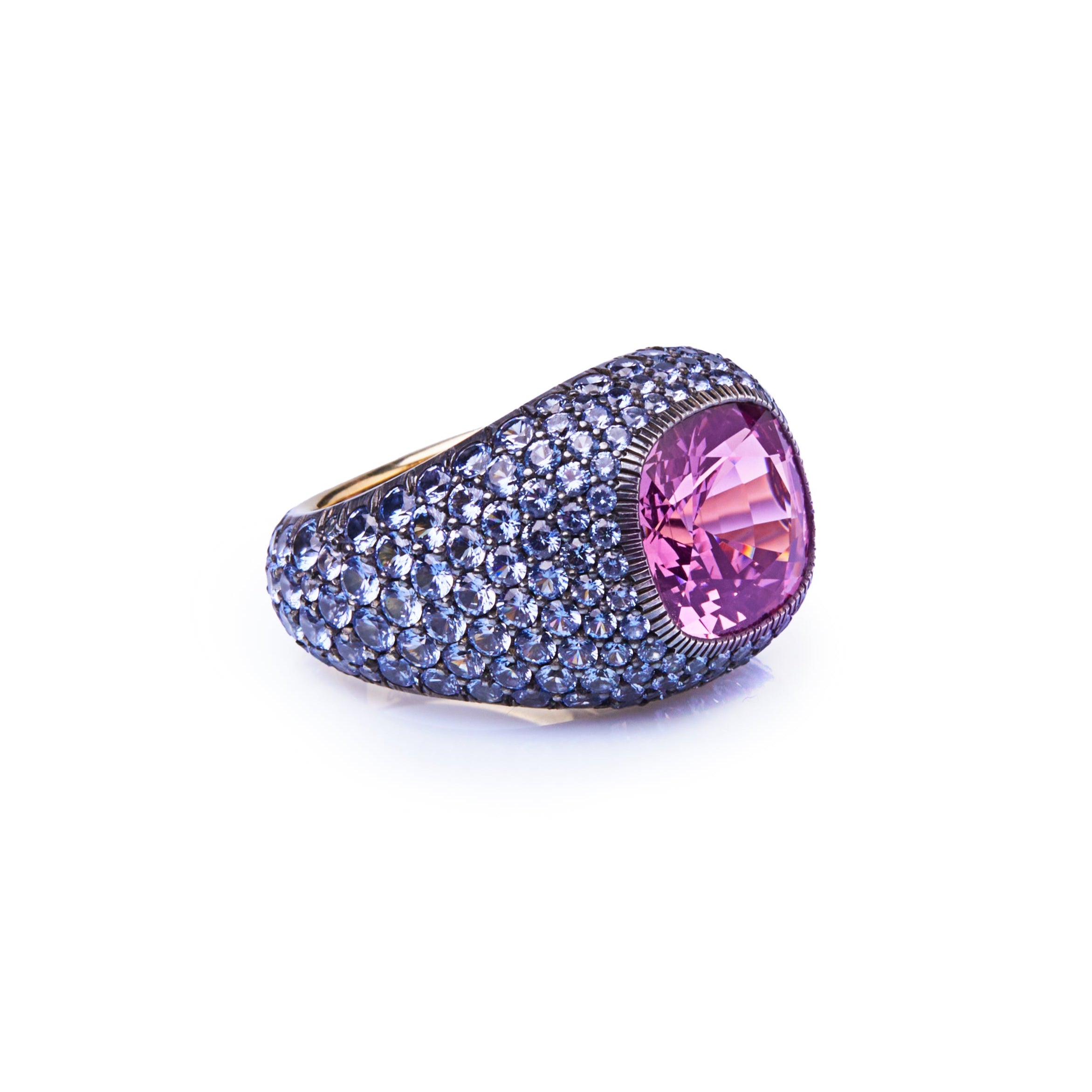 Blue & Pink Micromosaic Ring