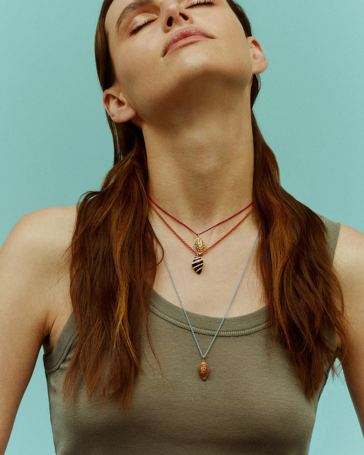 Ciondolo conchiglia Cyprea Pois